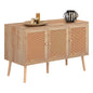 BUFFET MELAMINE COLM WITH SYNTHETIC RATTAN DOORS HM9220.11 120Χ39Χ70Hcm. image 1