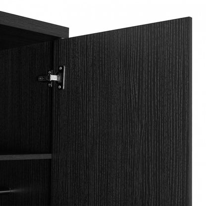 Шкаф с 2 Врати Зебрано за Организация на Дрехи 80x43x181