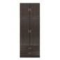 Wardrobe 2 Door with Loft & 2 Drawers Zebrano 80x42x241 image 1