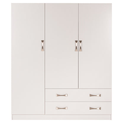 Практичен Шкаф с 3 Врати и 2 Чекмеджета 150X55Χ180Hcm