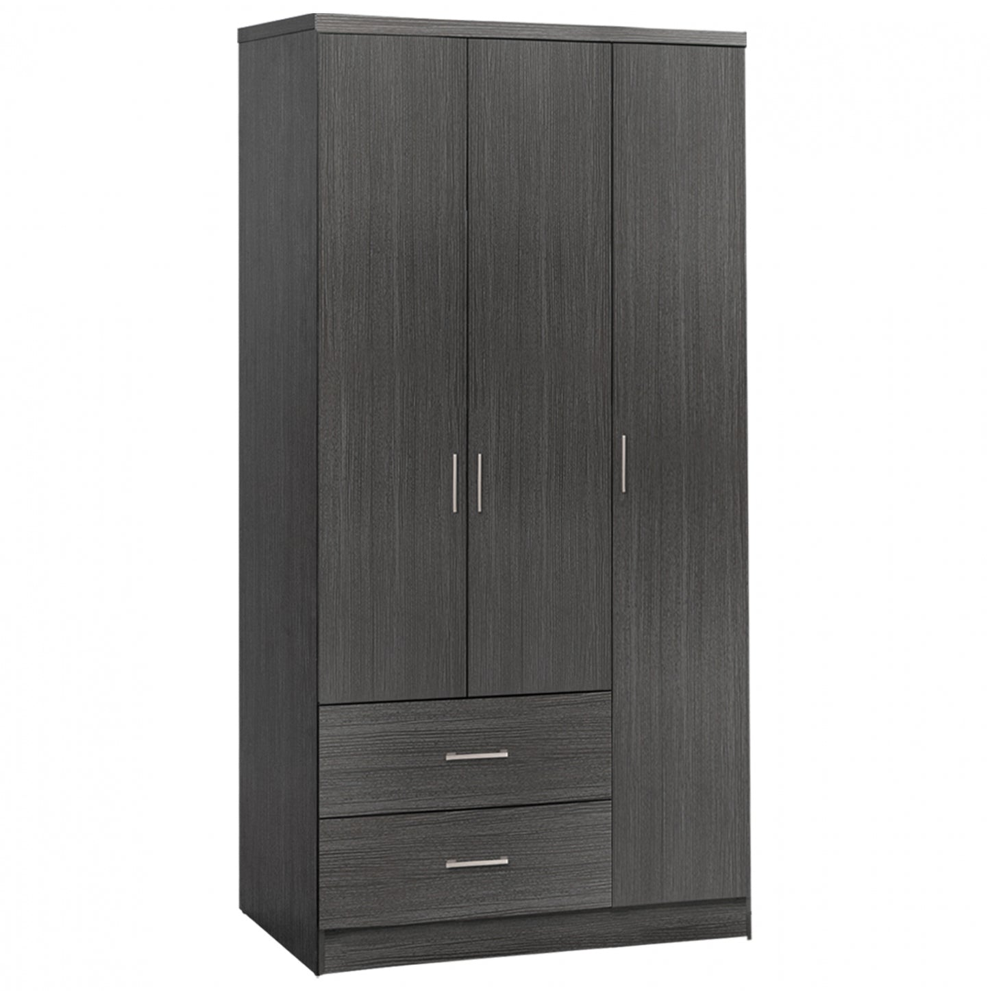 Wardorbe 3 Door with 2 drawers HM340.01 Zebrano 89x42,5x181 image 1