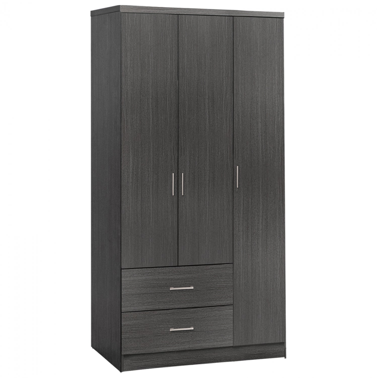 Wardorbe 3 Door with 2 drawers HM340.01 Zebrano 89x42,5x181 image 1