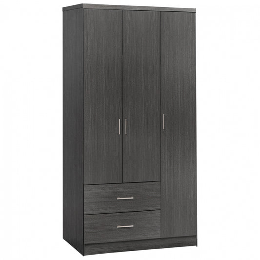 Wardorbe 3 Door with 2 drawers HM340.01 Zebrano 89x42,5x181 image 1