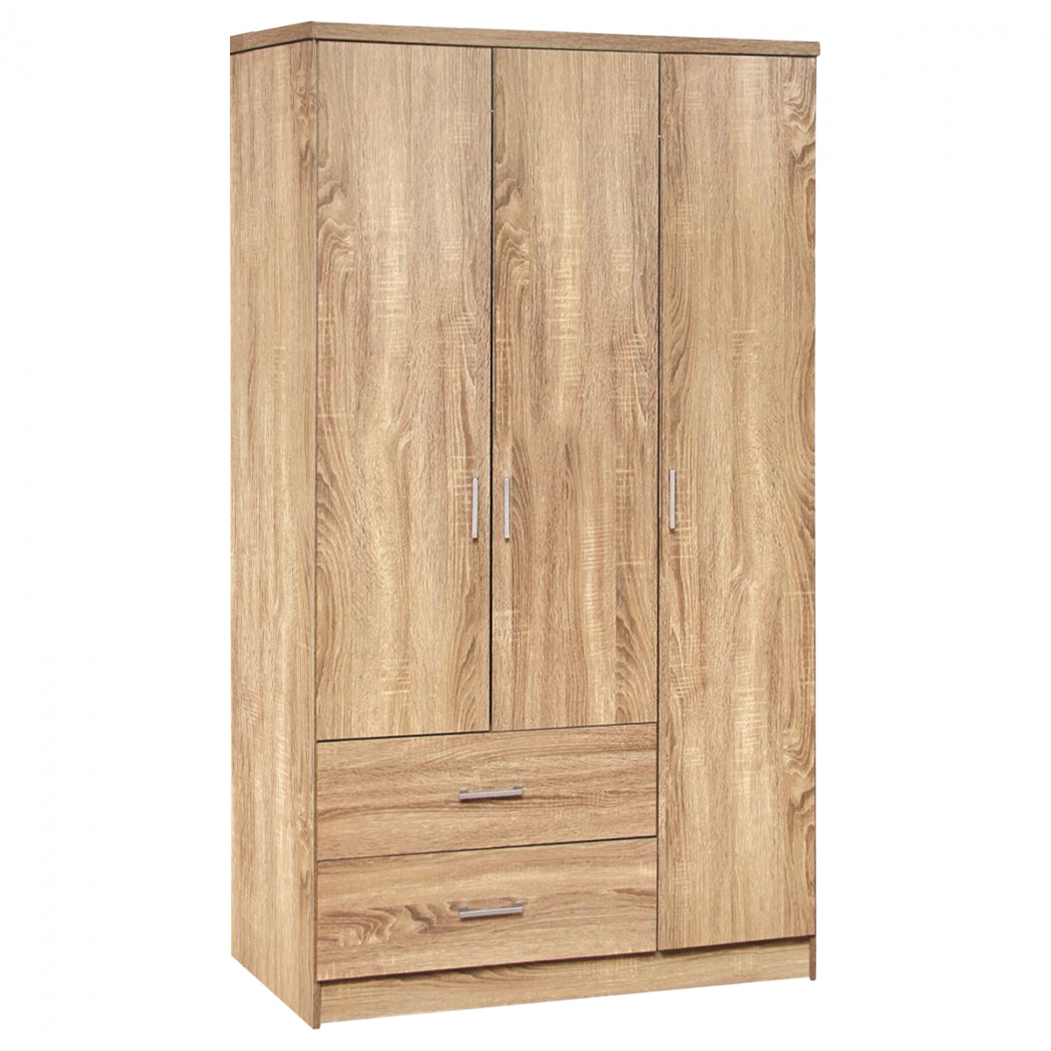 Wardorbe 3 Door with 2 drawers HM340.02 Sonama 89x42,5x181 image 1