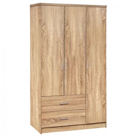Wardorbe 3 Door with 2 drawers HM340.02 Sonama 89x42,5x181 image 1