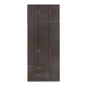 Wardrobe 3 Door and Loft with 2 drawers Zebrano 90x42x241 image 1