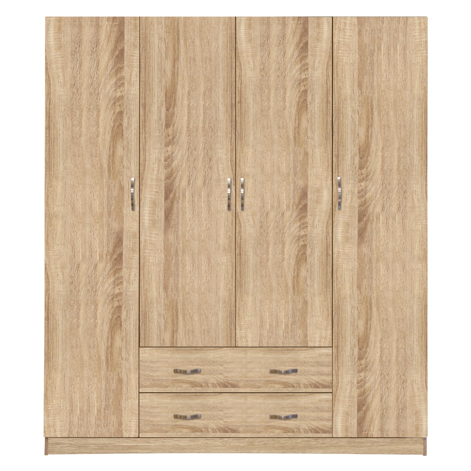 Wardrobe 4 Door with 2 drawers 200Χ56Χ180Hcm. HM353.02 Sonama image 1