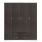 Wardrobe 4 Door with 2 Drawers 200x55.5x180Η HM353.01 Zebrano image 1