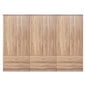 WARDROBE REINA 6-LEAF WITH 6 DRAWERS HM21060.02 MELAMINE IN SONAMA COLOR 240x42x181Hcm. image 1
