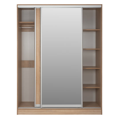 Шкаф с Плъзгащи Врати и Огледало Сонама 160x60x210 см