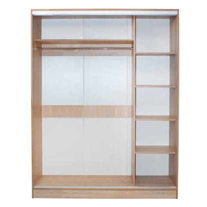 Шкаф с Плъзгащи Врати и Огледало Сонама 160x60x210 см