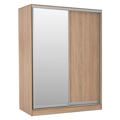 WARDROBE WITH SLIDING DOORS WITH MIRROR SONAMA HM2434 160x60x210 cm. image 1