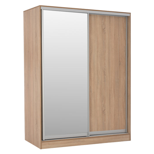 WARDROBE WITH SLIDING DOORS WITH MIRROR SONAMA HM2434 160x60x210 cm. image 1