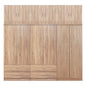 WARDROBE REINA HM21063.02 6-LEAF-4 DRAWERS-UPPER CABINET-MELAMINE IN SONAMA 240x43x241Hcm. image 1
