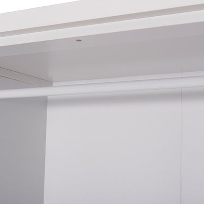 Шкаф с Огледало и Рафтчета JARRY в Бяло 119x48x183Hcm