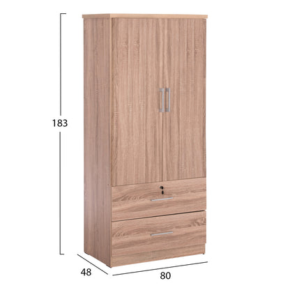 Шкаф С Чекмеджета РЕЙНА в Цвят Сонома Дъб 80x48x183Hcm