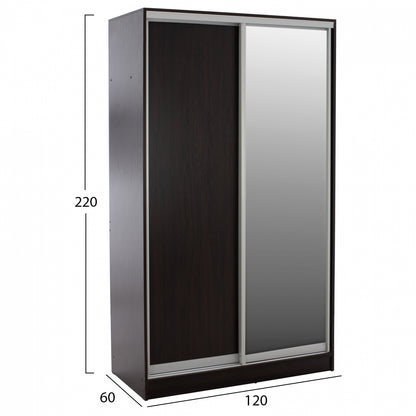 Дървена Нτουλάπα със Съсреща и Огледало 120x60x220 см