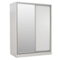 WARDROBE WITH SLIDING DOORS WITH MIRROR WHITE HM2434.03 160x60x210 cm. image 1