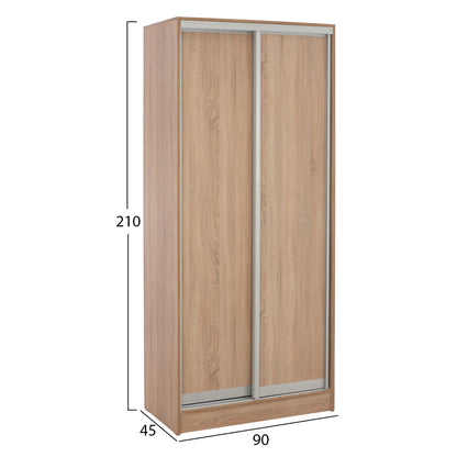 НΤΟΥΛΑΠΑ ΣΥΡΟΜΕΝΗ ADLER ΜΕΛΑΜΙΝΗΣ 90x45x210 с 2 Πόρτες