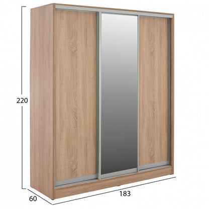 НТУΛΑΠΑ ΣΥΡΟΜΕΝΗ ADLER ΜΕ ΚΑΘΡΕΦΤΗ И РАФТОВЕ 183x60x220 εκ.