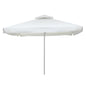 PROFESSIONAL ALUMINUM UMBRELLA HM6007.01 WHITE-ENHANCED VENTILATION-TELESCOPIC-3.5Χ3.5Μ image 1