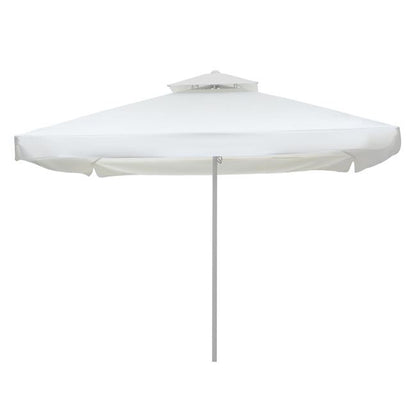 PROFESSIONAL ALUMINUM UMBRELLA HM6002 WHITE-ENHANCED VENTILATION-TELESCOPIC-4Χ4x2,95Hm image 1