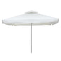 PROFESSIONAL ALUMINUM UMBRELLA HM6002 WHITE-ENHANCED VENTILATION-TELESCOPIC-4Χ4x2,95Hm image 1
