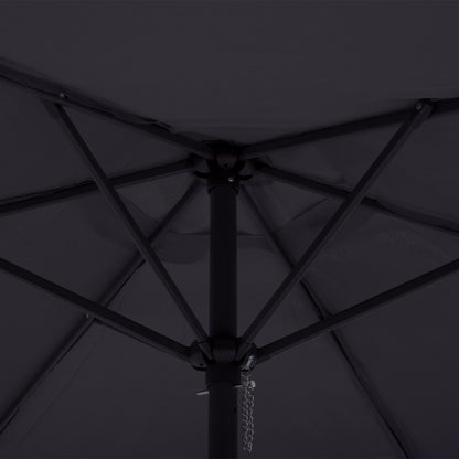 ALUMINUM UMBRELLA 2.50M WITH 6 RADIES GRAY CLOTH HM6030.10