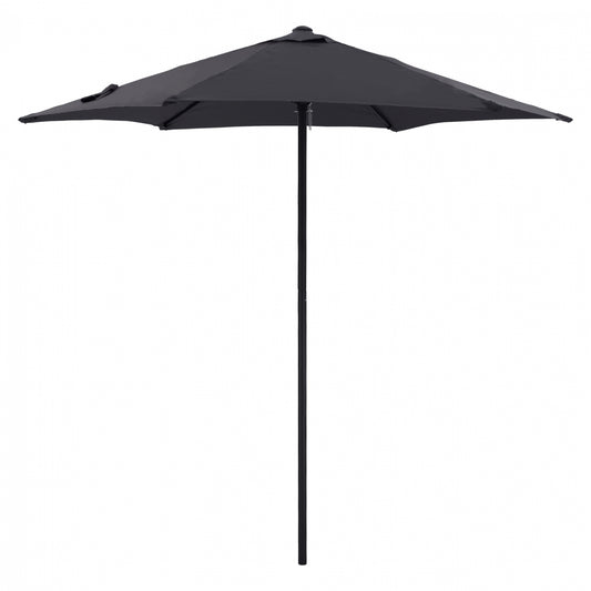 ALUMINUM UMBRELLA 2.50M WITH 6 RADIES GRAY CLOTH HM6030.10 image 1