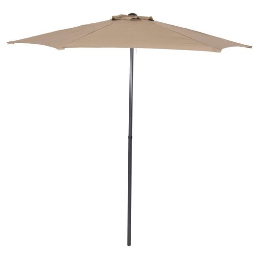 ALUMINUM UMBRELLA WITH 6 SPOKES KACEN HM6030.04 MOCHA-ANTHRACITE Φ250x236H cm. image 1
