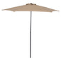 ALUMINUM UMBRELLA WITH 6 SPOKES KACEN HM6030.04 MOCHA-ANTHRACITE Φ250x236H cm. image 1