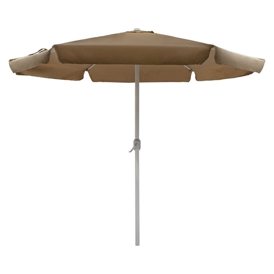 ALUMINUM UMBRELLA Φ3Μ HM6003.02 MOKA WITH ELEVATOR image 1