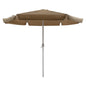 ALUMINUM UMBRELLA Φ3Μ HM6003.02 MOKA WITH ELEVATOR image 1