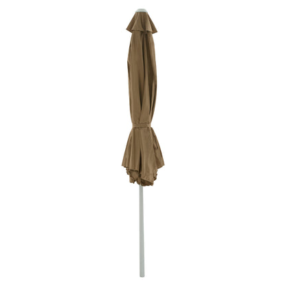 ALUMINUM UMBRELLA Φ3Μ HM6003.02 MOKA WITH ELEVATOR