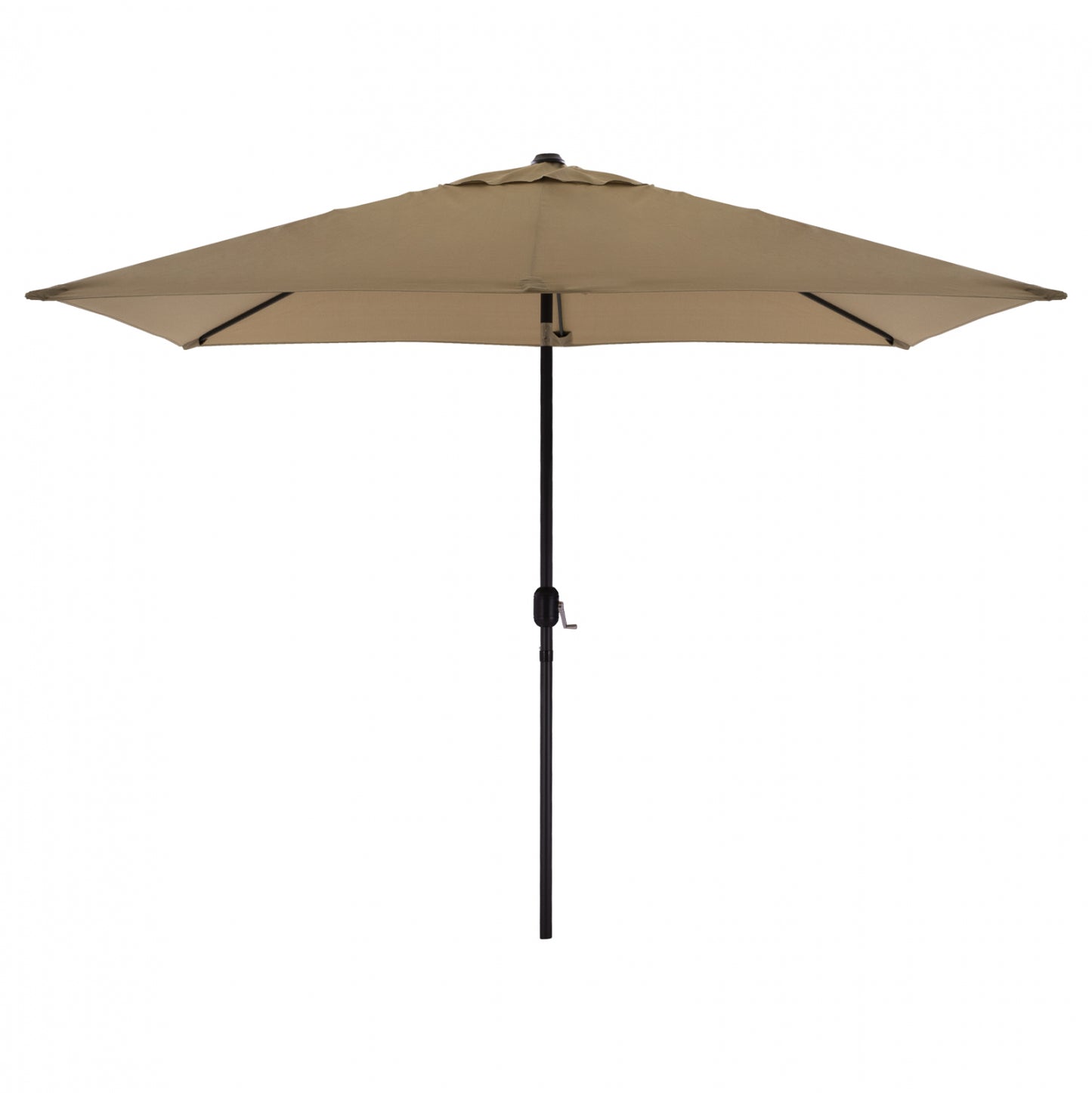 ALUMINUM UMBRELLA HM6029.02 RECTANGULAR TAUPE 262x170x253 cm. image 1