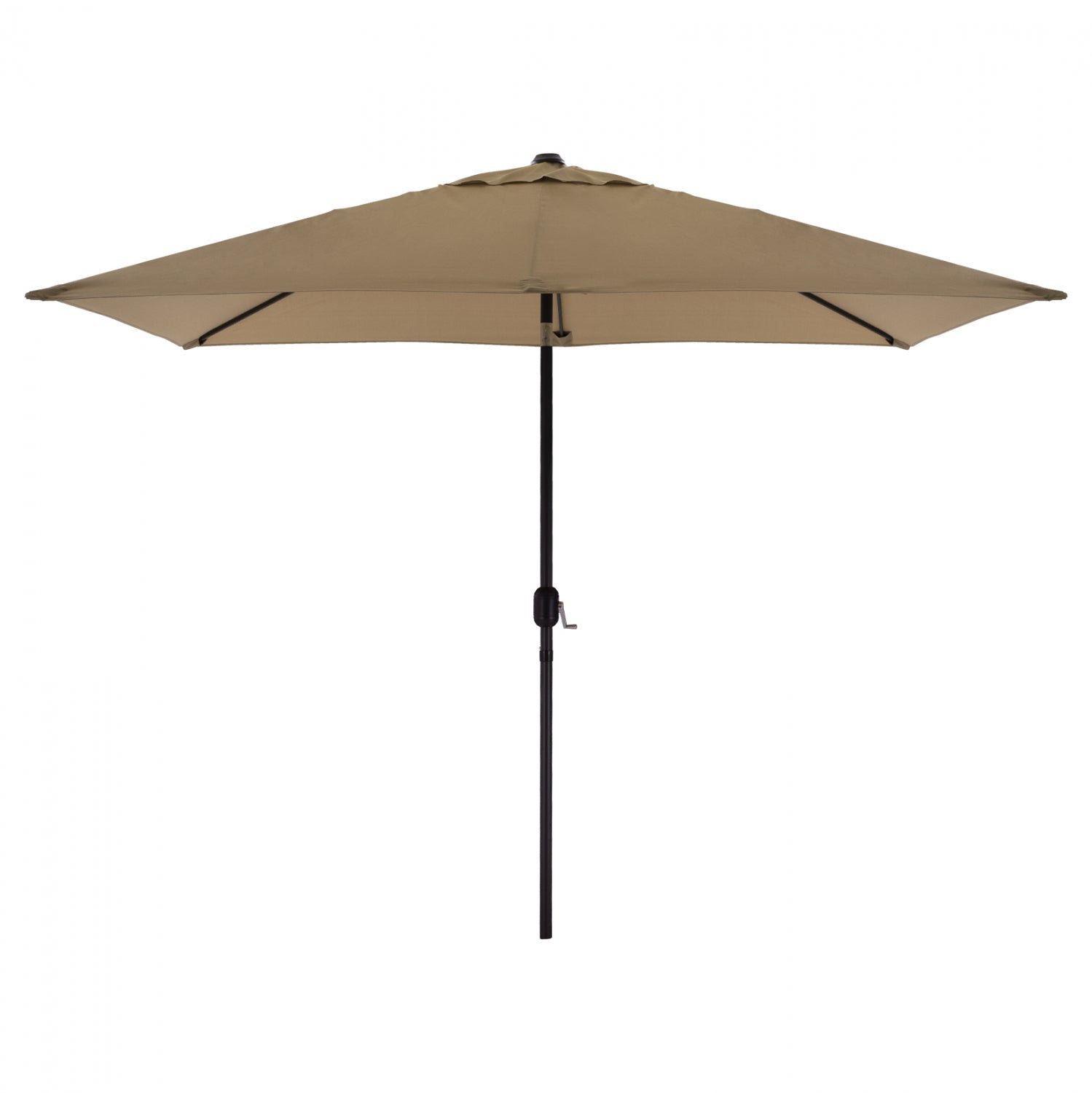 ALUMINUM UMBRELLA HM6029.02 RECTANGULAR TAUPE 262x170x253 cm. image 1