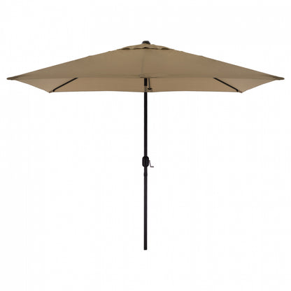 ALUMINUM UMBRELLA HM6029.02 RECTANGULAR TAUPE 262x170x253 cm. image 1