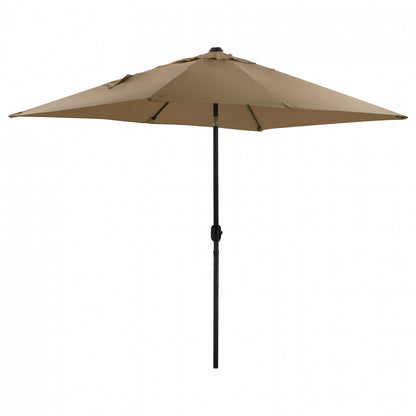 ALUMINUM UMBRELLA HM6029.02 RECTANGULAR TAUPE 262x170x253 cm.