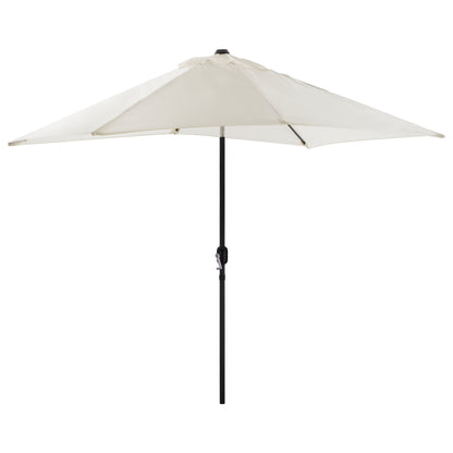 ALUMINUM UMBRELLA HM6029.10 RECTANGULAR RECLINING BEIGE GRAY 262x170x253 cm.