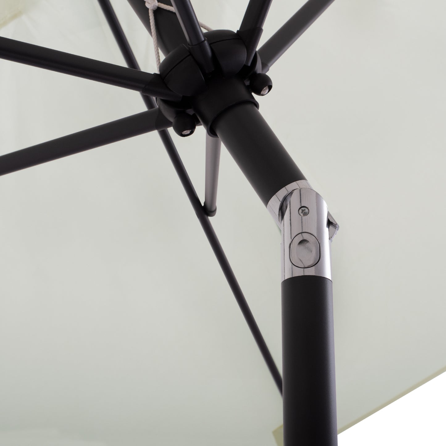 ALUMINUM UMBRELLA HM6029.10 RECTANGULAR RECLINING BEIGE GRAY 262x170x253 cm.