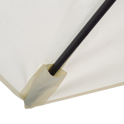 ALUMINUM UMBRELLA HM6029.10 RECTANGULAR RECLINING BEIGE GRAY 262x170x253 cm.
