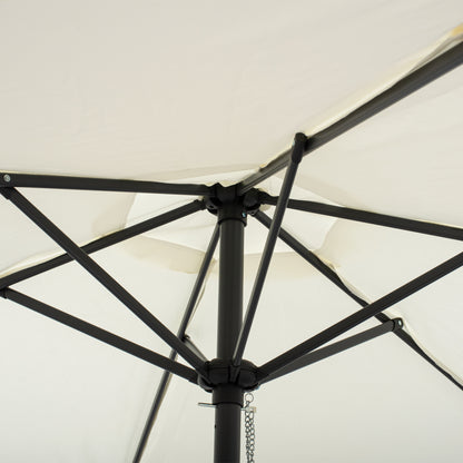 ALUMINUM UMBRELLA HM6030.02 ECRU- GRAY Φ250x236 cm.
