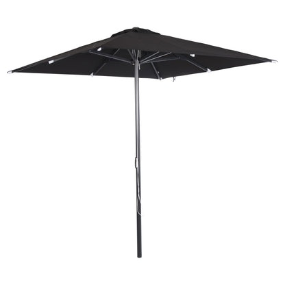 Professional Umbrella ALU 2.20x2.20 Black Fabric Acrylic 8rays HM6013.03