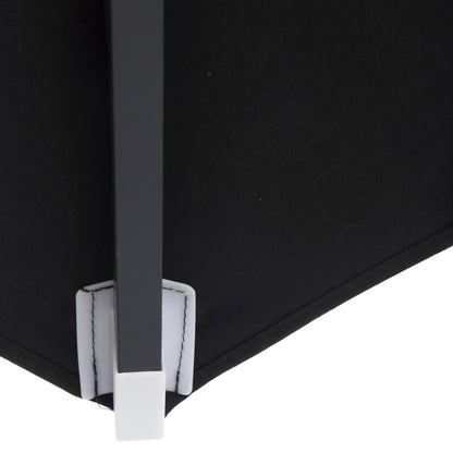 Professional Umbrella ALU 2.20x2.20 Black Fabric Acrylic 8rays HM6013.03