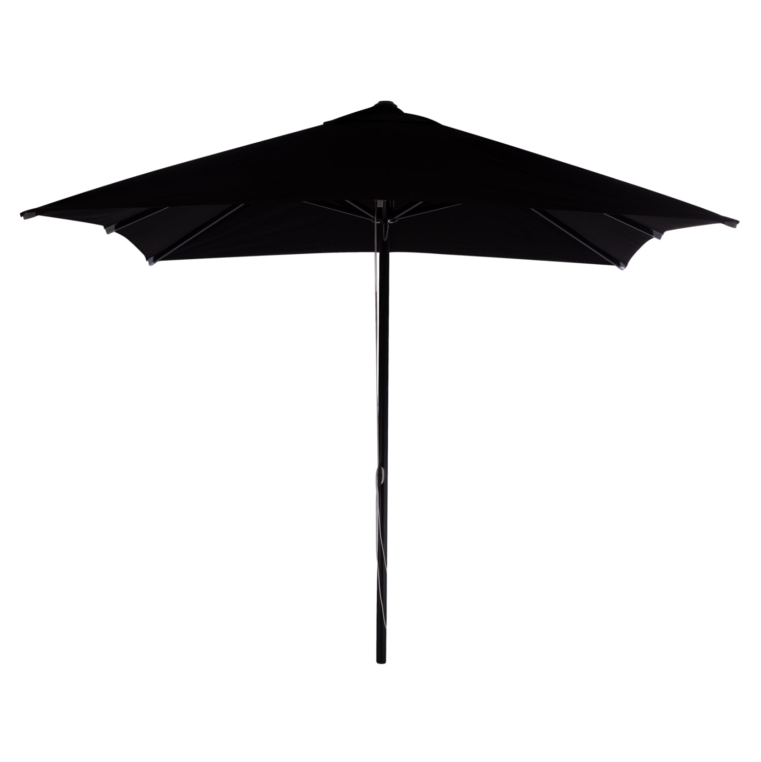PROFESSIONAL 3x3x2,83M ALUMINUM UMBRELLA WITH ACRYLIC CLOTH IN BLACK SHADE HM6026.03 image 1