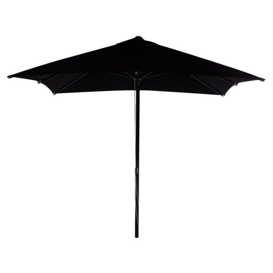 PROFESSIONAL 3x3x2,83M ALUMINUM UMBRELLA WITH ACRYLIC CLOTH IN BLACK SHADE HM6026.03 image 1