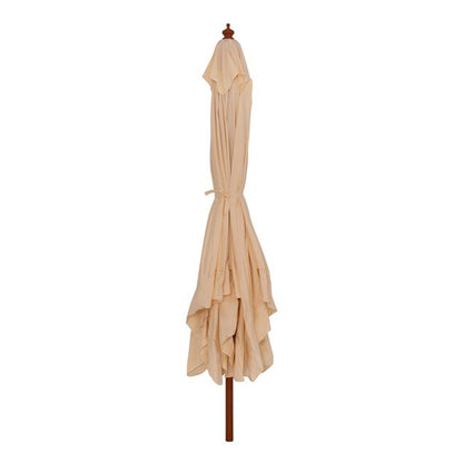 Professional umbrella 4x4m with wooden frame HM6023 Beige