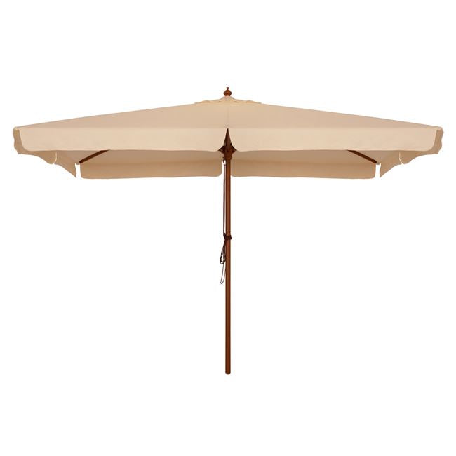 Professional umbrella 4x4m with wooden frame HM6023 Beige image 1