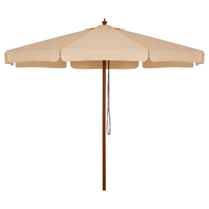 Professional umbrella 3m with wooden frame HM6020 Beige image 1