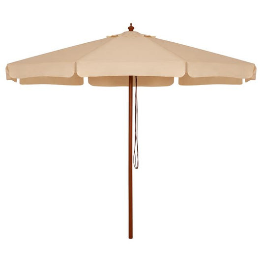 Professional umbrella 3m with wooden frame HM6020 Beige image 1